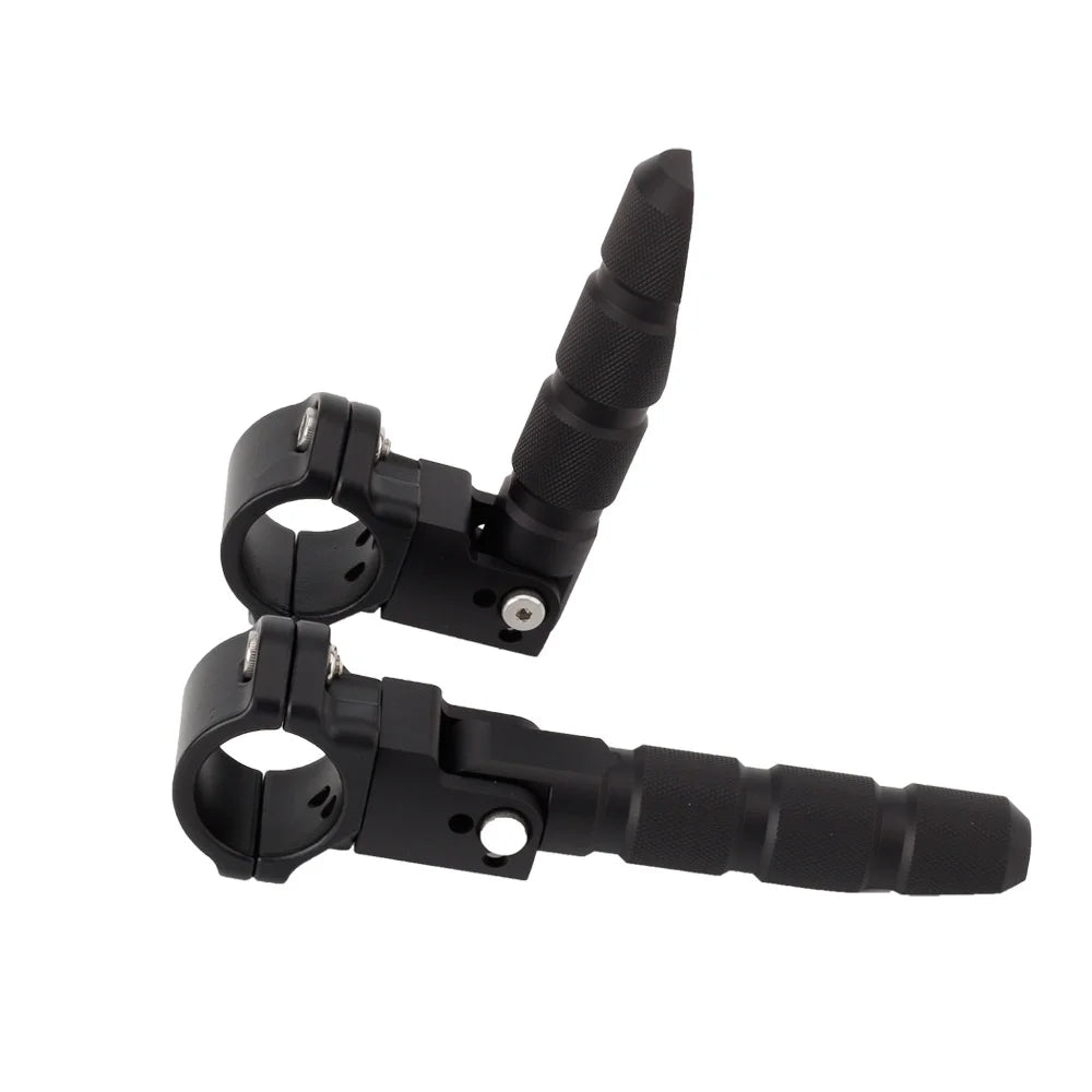 Universal Motorcycle 360 Rotatable Highway Crash Bar Foot Pegs H784562