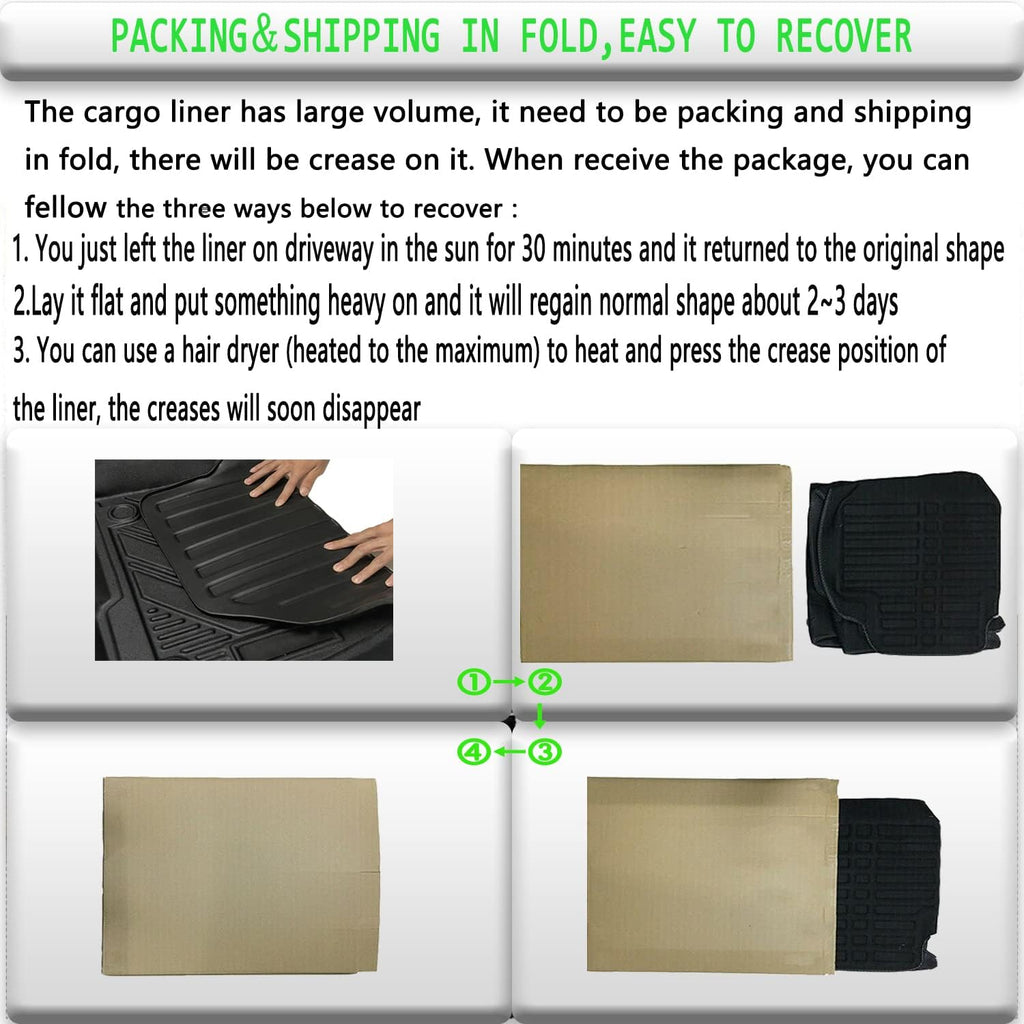3D Waterproof TPO Cargo Trunk Tray Floor Mats I397