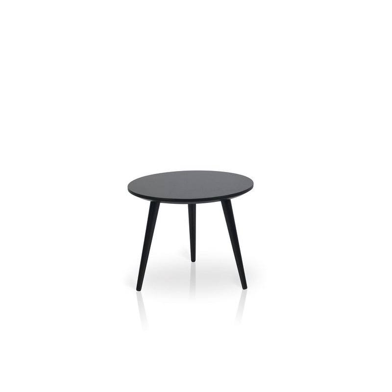 Black Round End Table O107168