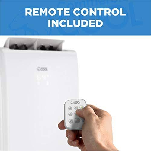 White Portable Air Conditioner with Heat and Remote Control T675056