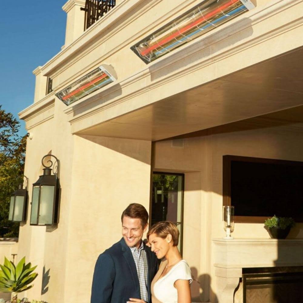 2000W Single Element Electric Infrared Patio Heater - 240V - Stainless Steel G821011