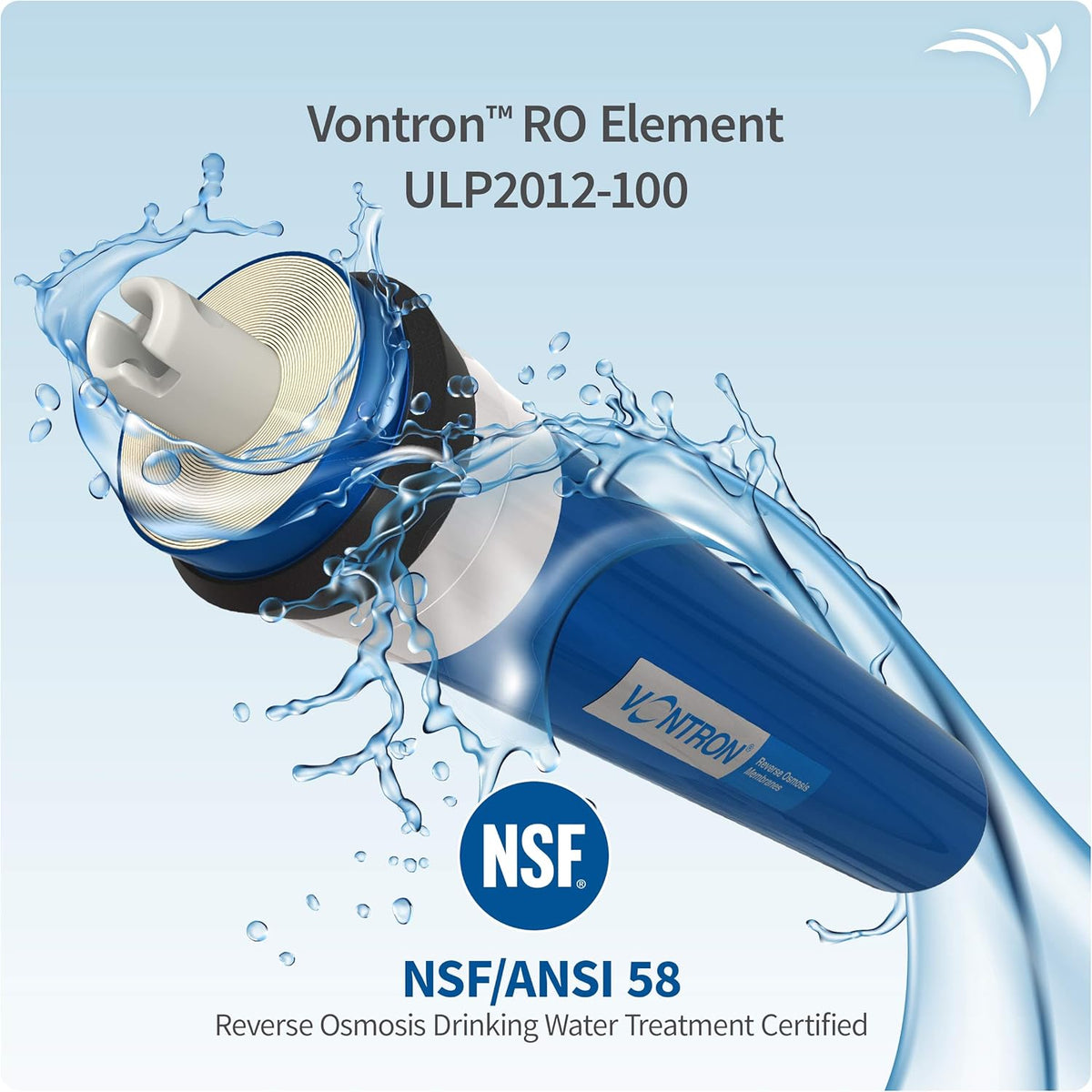 RO Membrane 100 GPD Reverse Osmosis Water Filter Replacement Cartridge V785639