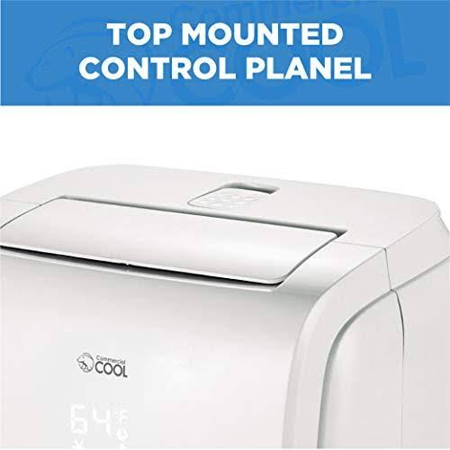 White Portable Air Conditioner with Heat and Remote Control T675056