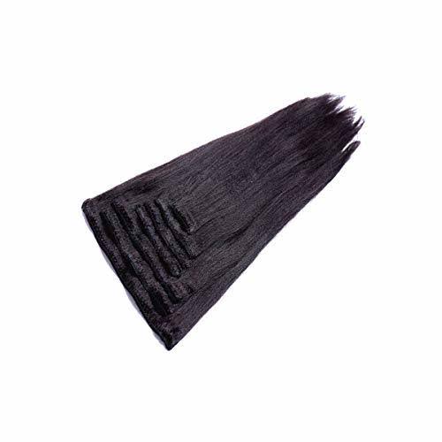 Yaki Straight Clip in Hair Extensions Real Remy Hair Q1293
