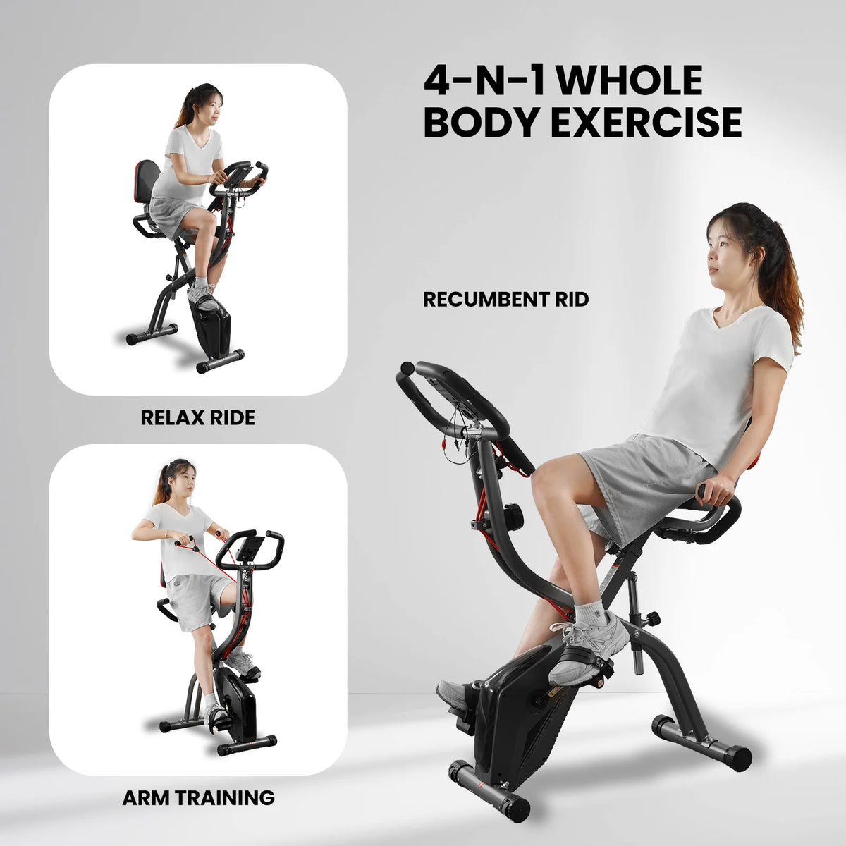 Folding 3-in-1 Exercise Bike G293