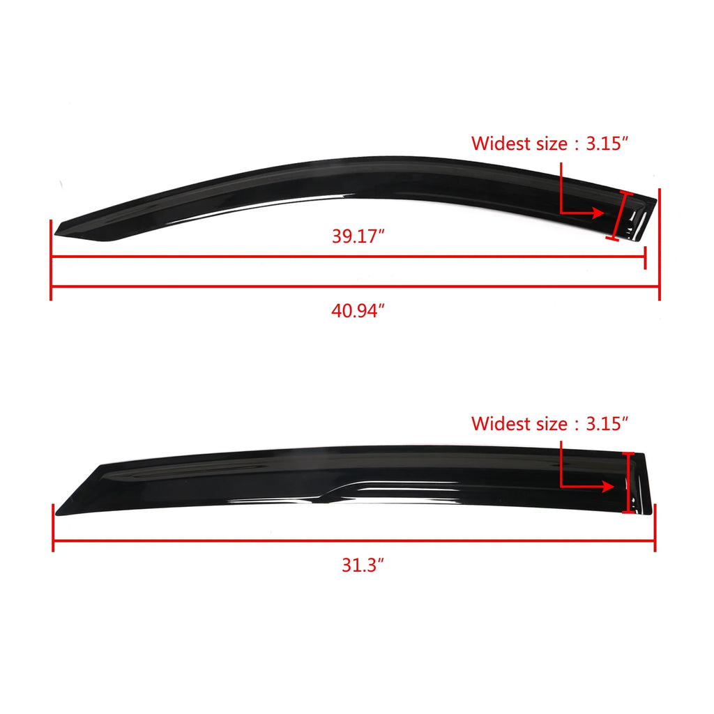 4PCS Acrylic Window Visors Tape-On Q84013