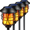 4 Pack Metal Solar Pathway Lights S14821