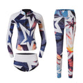 3pcs/Set Women Wetsuit Snorkeling Diving Surfing Jacket Shorts M R6238