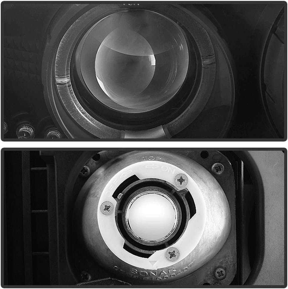 Black Housing Projector Headlights Assembly C98692