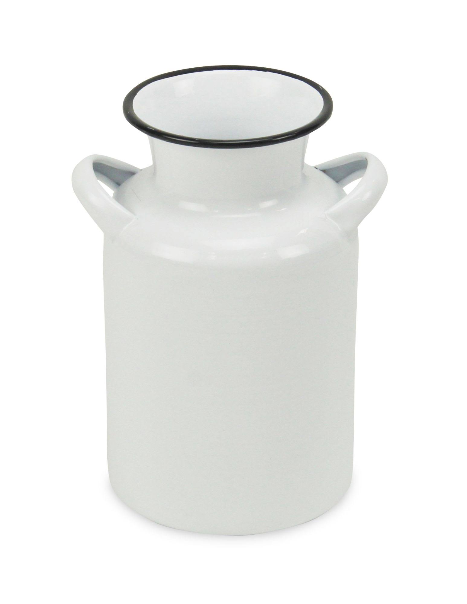 White and Black Lacquered Decorative Milk Jug R940818