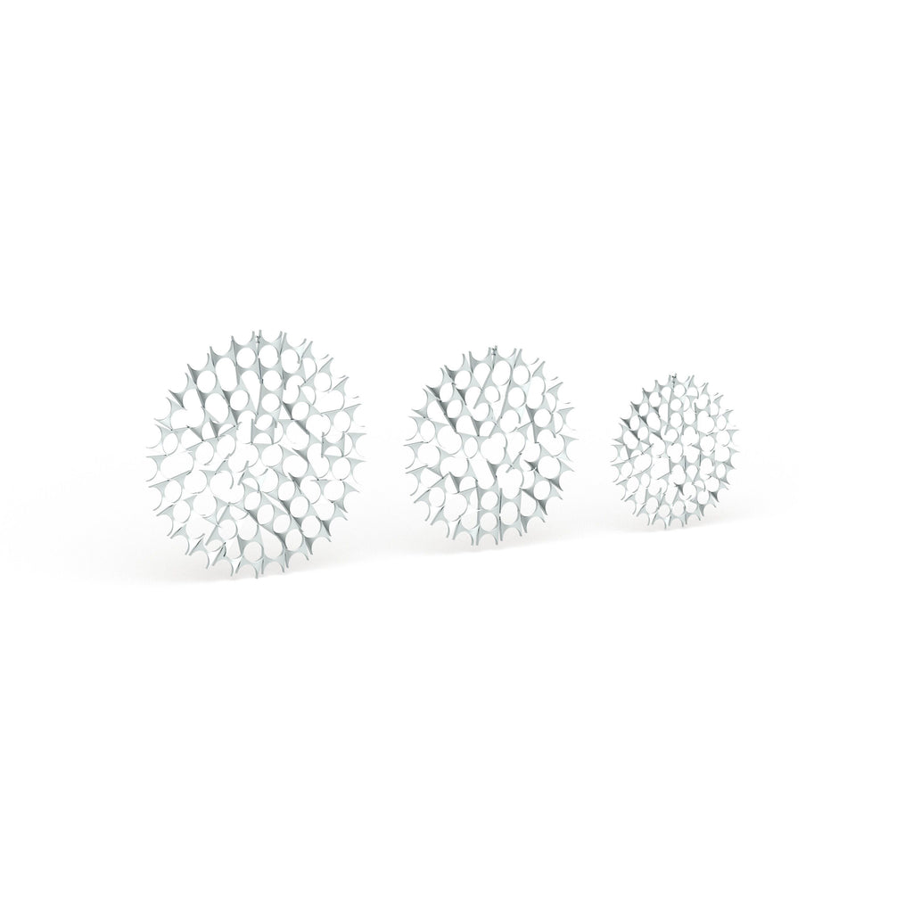 Metal Wall Decor (Set of 3) Silver Y40536