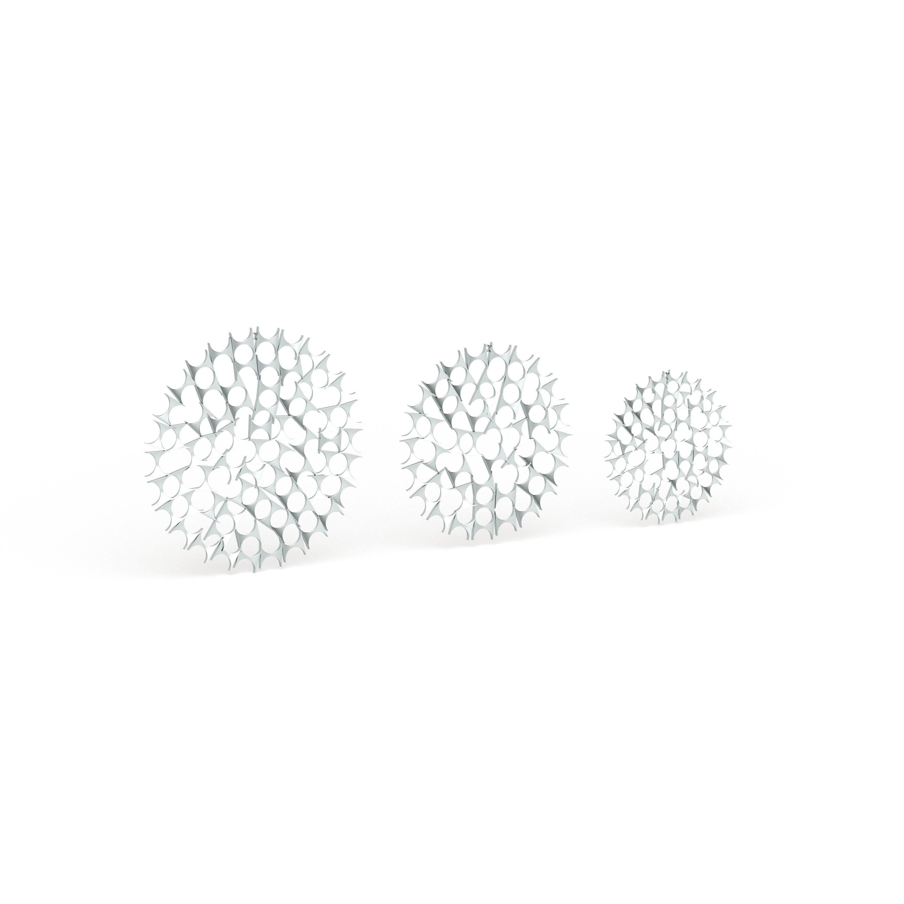 Metal Wall Decor (Set of 3) Silver Y40536