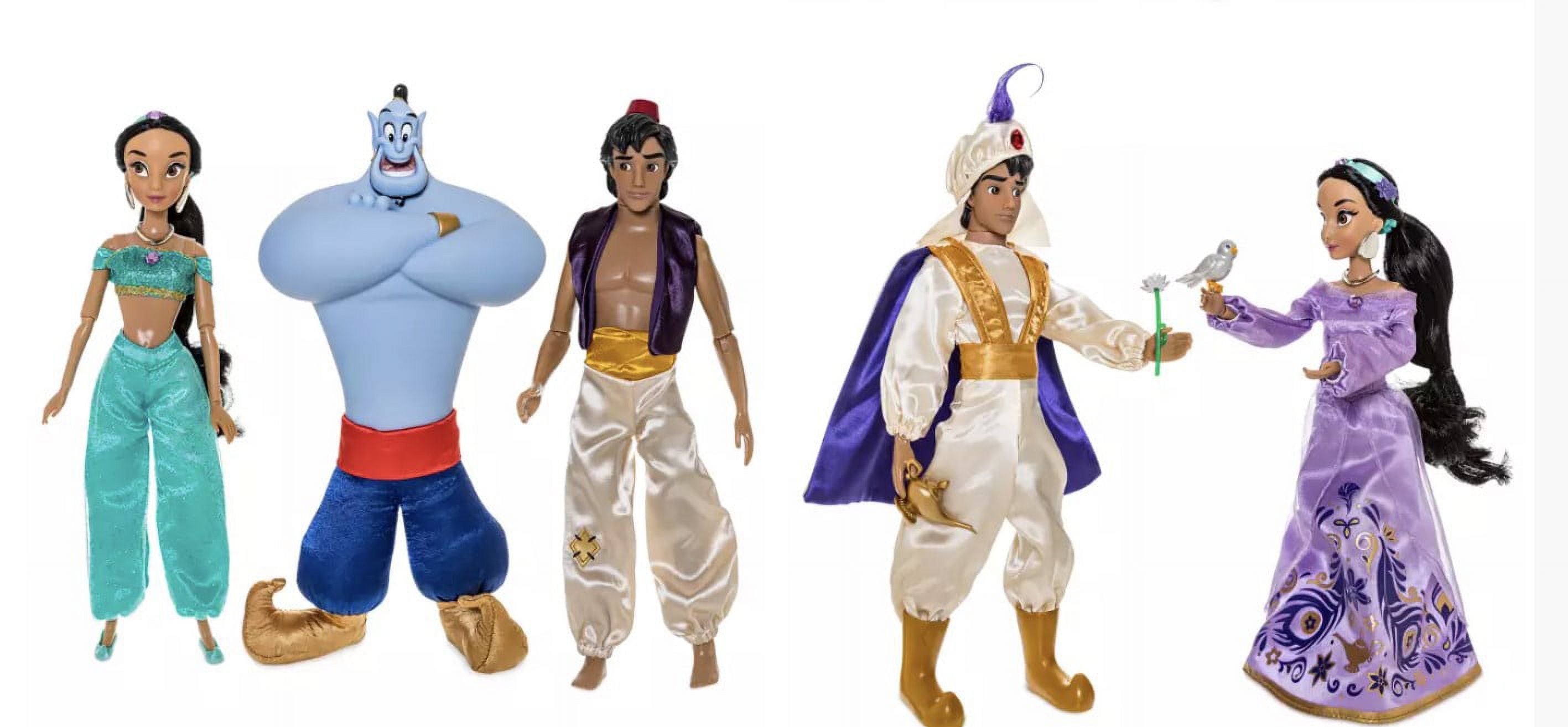 Jasmine Classic Doll Gift Set with Aladdin Genie Abu and Rajah R590