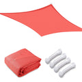 Watermelon Red 20x16Ft Rectangle Sun Shade Sail D844