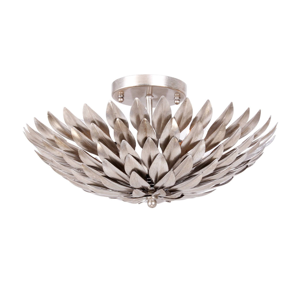 Antique Silver 4 Light Ceiling Mount X683