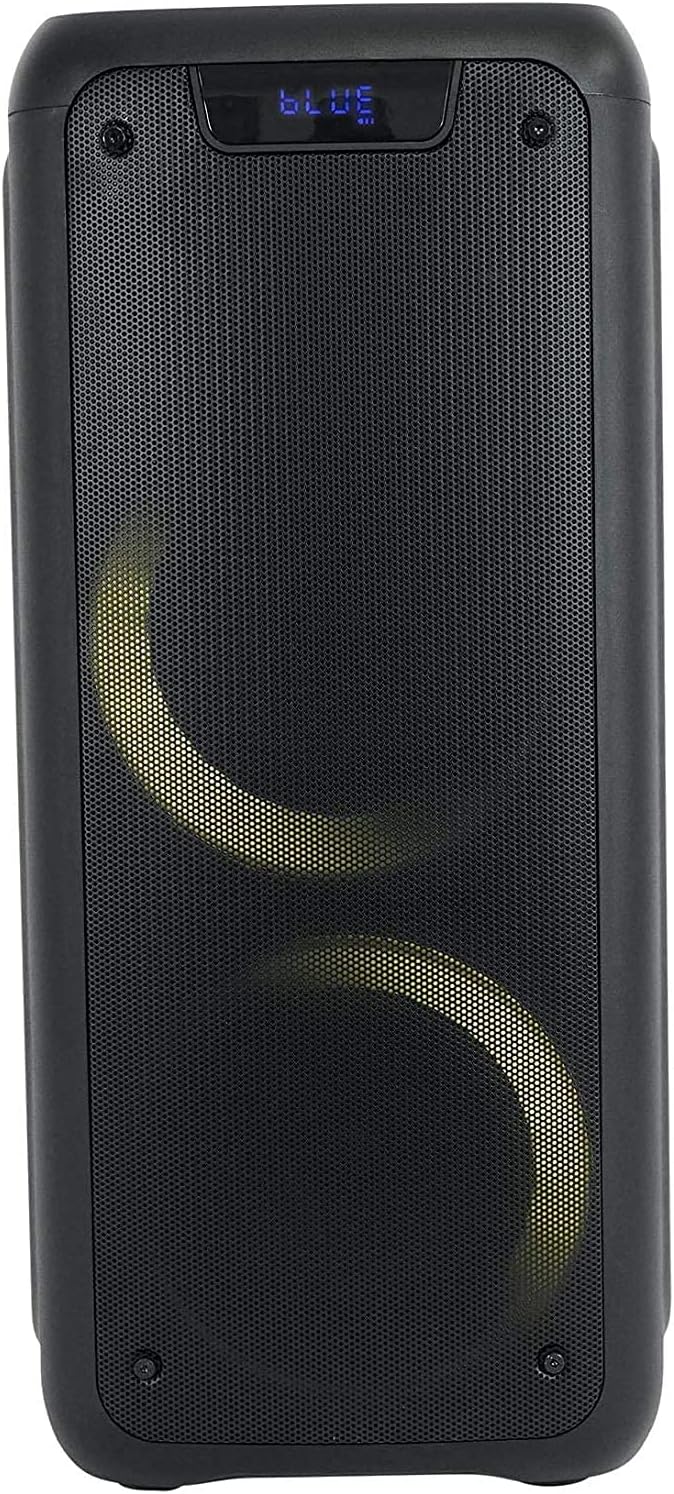 Dual 6.5" Portable Bluetooth Speaker with Sound Activated Lights U283354